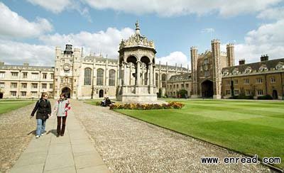 Britain's finest: Cambridge University, with Trinity College pictured here, is the third best regarded university on the planet.