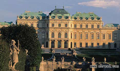 Best in the world: The Upper Belvedere Palace in Vienna in one of the sites greeting tourists in the city, which has again been voted number one in a survey.