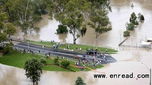 Last week, the town of Moree in New South Wales was cut in half by floodwater