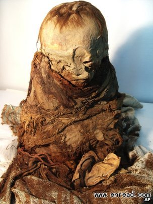 The mummy was seized as a woman prepared to illegally ship it to France
