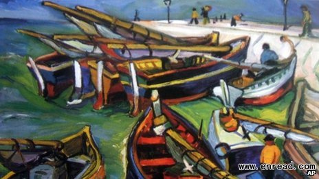 This 1931 painting Fishing Boats by Irma Stern was one of those stolen