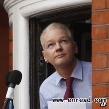 Mr Assange says he fears being passed on to authorities in the US