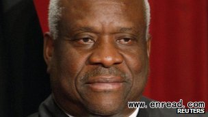 Clarence Thomas has not spoken in court since February 2006