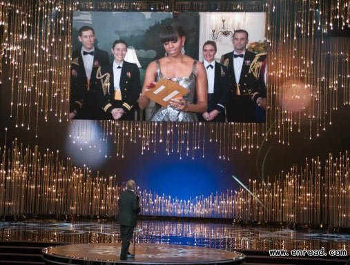 Michelle Obama's surprise appearance at the Academy Awards