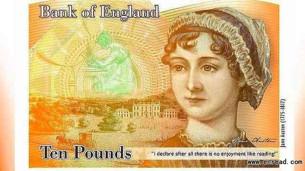简61奥斯汀将登上新版10英镑纸币; 成为简奥斯汀海报 奥斯汀 成为简