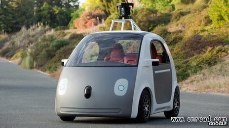 Google says it expects its self-drive cars to be on the road 'within a year'