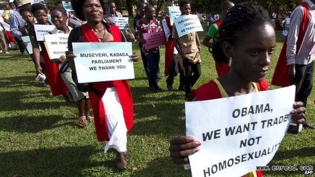 Uganda is a deeply conservative society where many people oppose gay rights