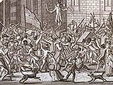 North watched the Gordon Riots in London from Downing Street